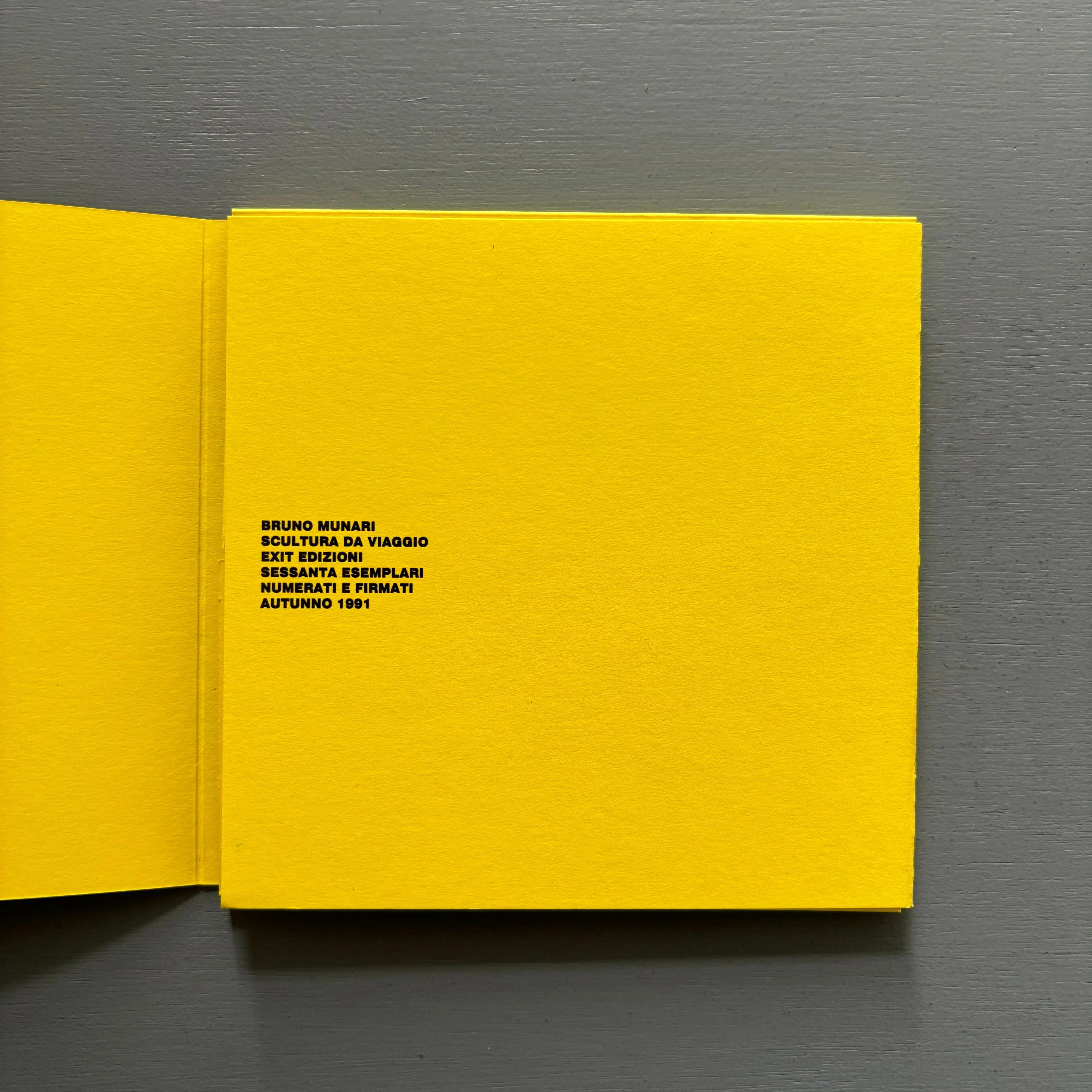 Bruno Munari (signed) - Scultura da viaggio - Exit Edizioni 1991 - Image 3