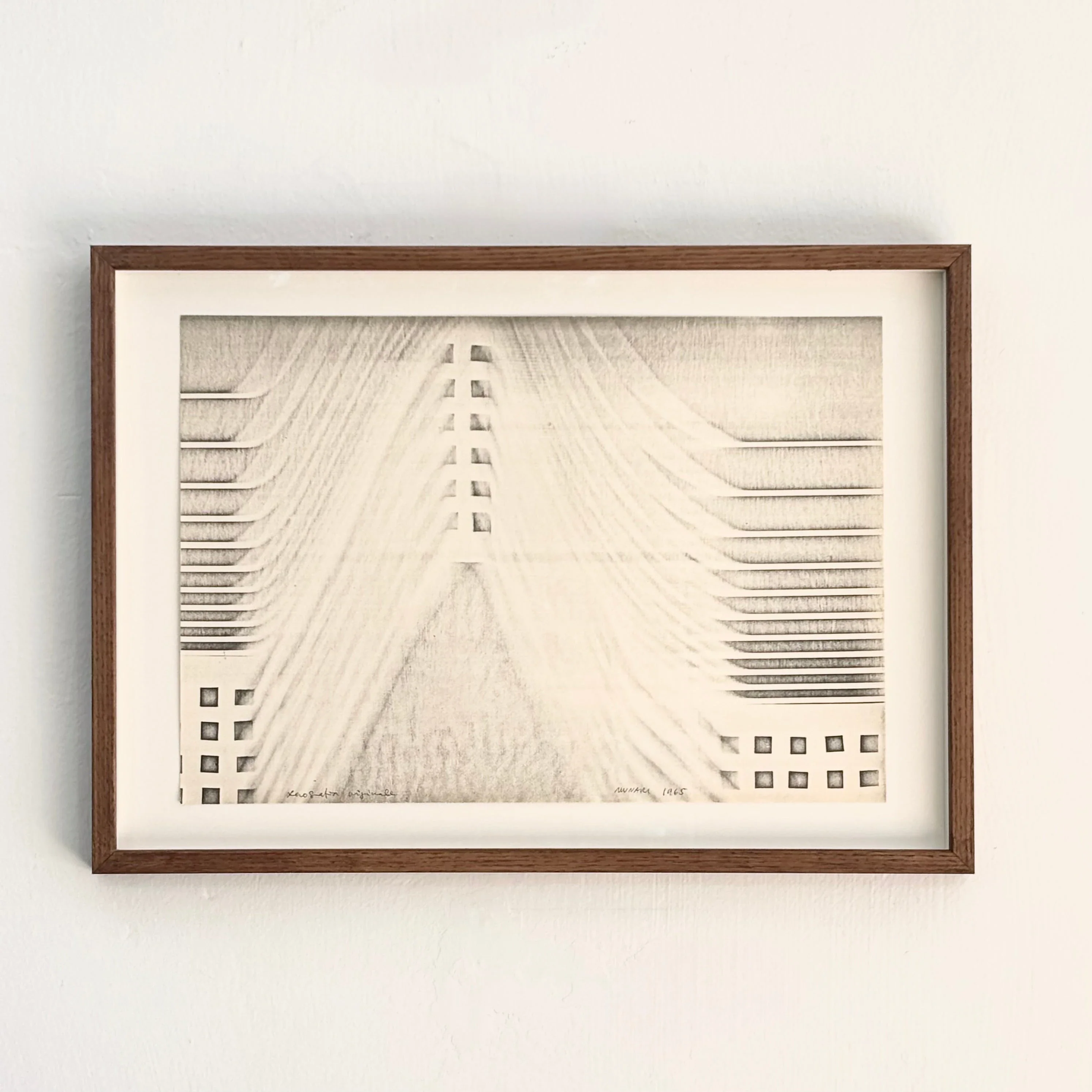 Bruno Munari - Xerografia "Temple" - 1965