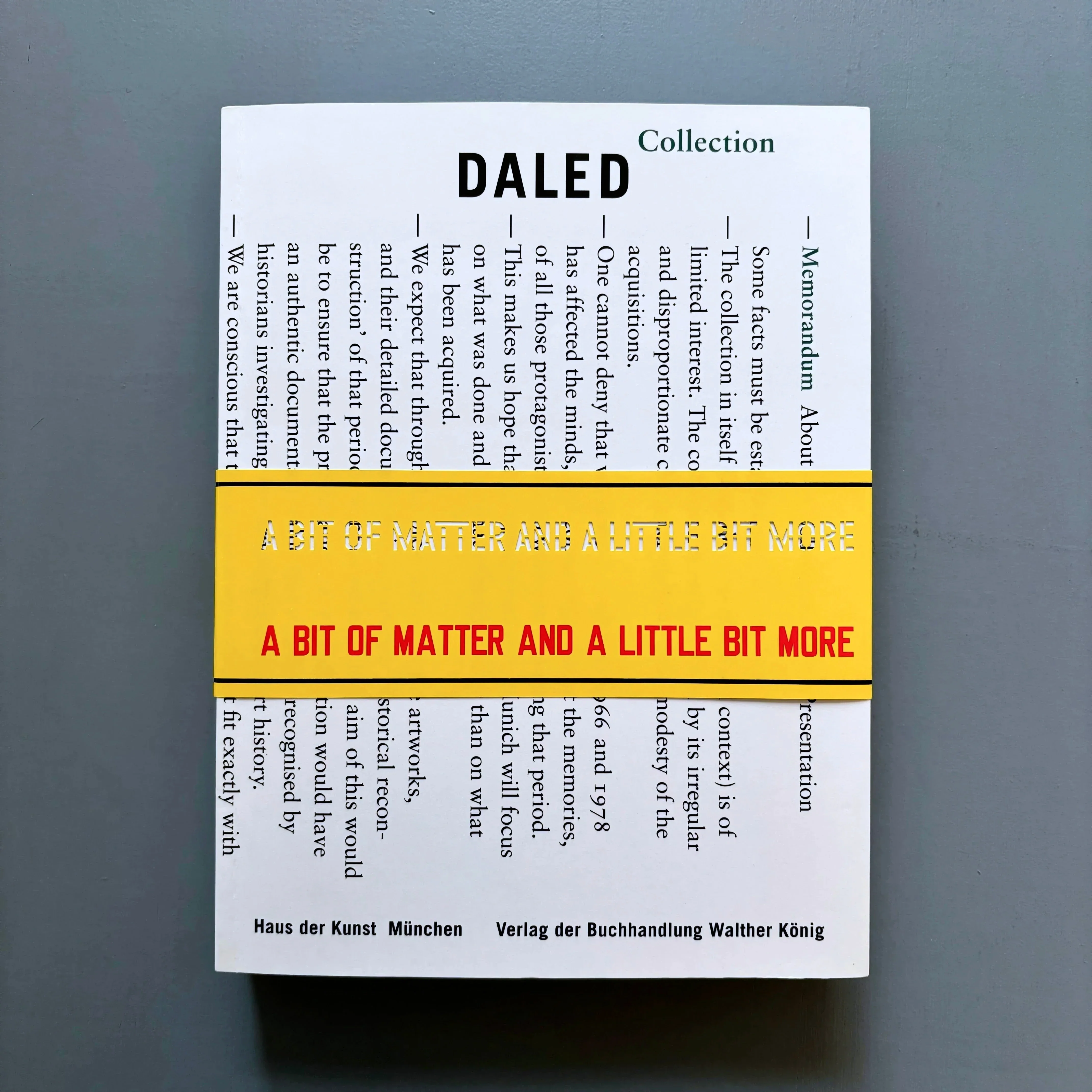 Daled Collection : A Bit of Matter and a Little Bit More 1966-1978 - Koenig Books 2010