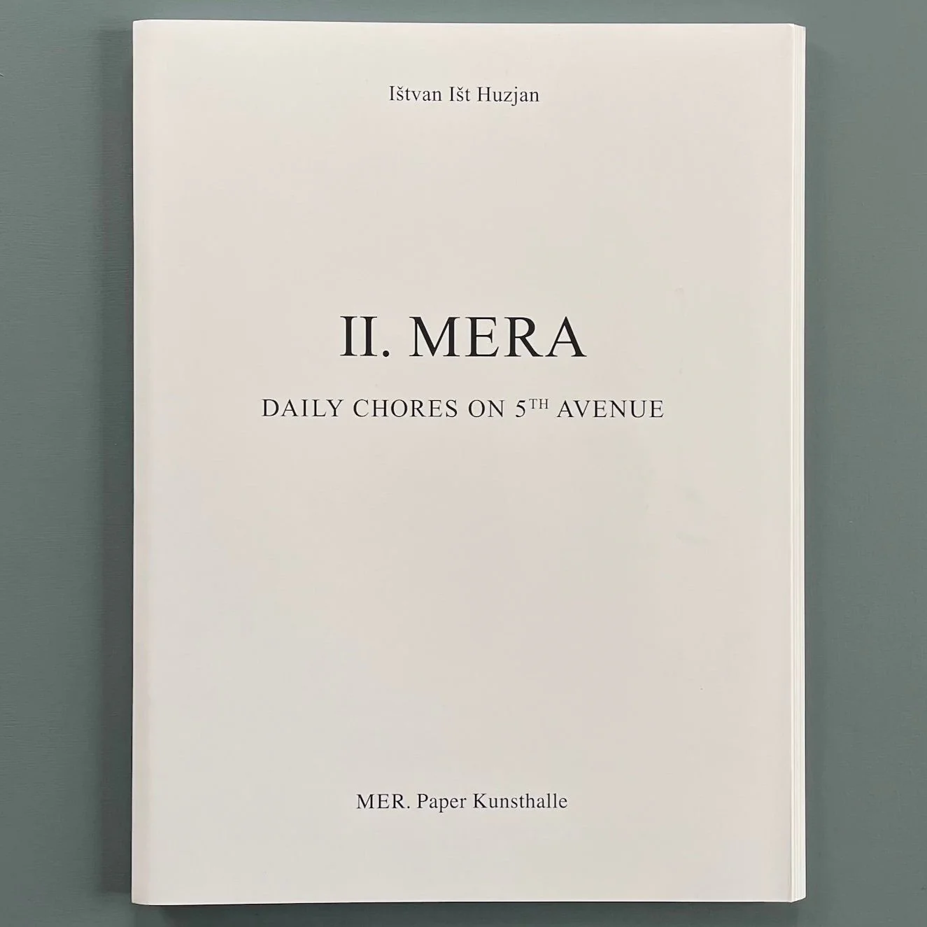 Ištvan Išt Huzjan - II. MERA: Daily Chores on 5th Avenue - MER. Books 2018