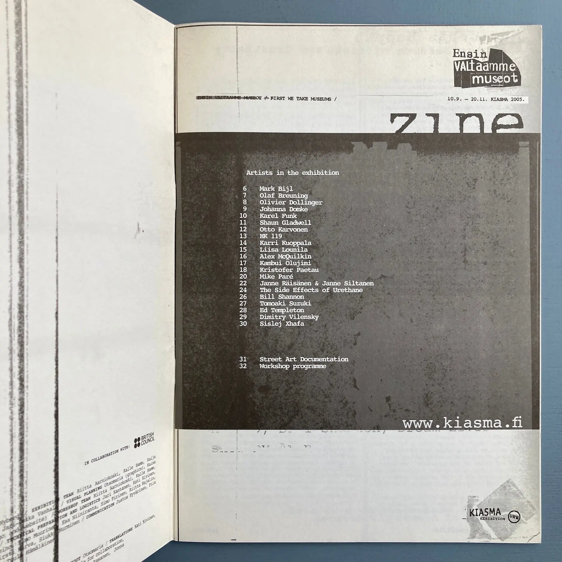 Zine: First we take museums - Kiasma 2005 - Image 2