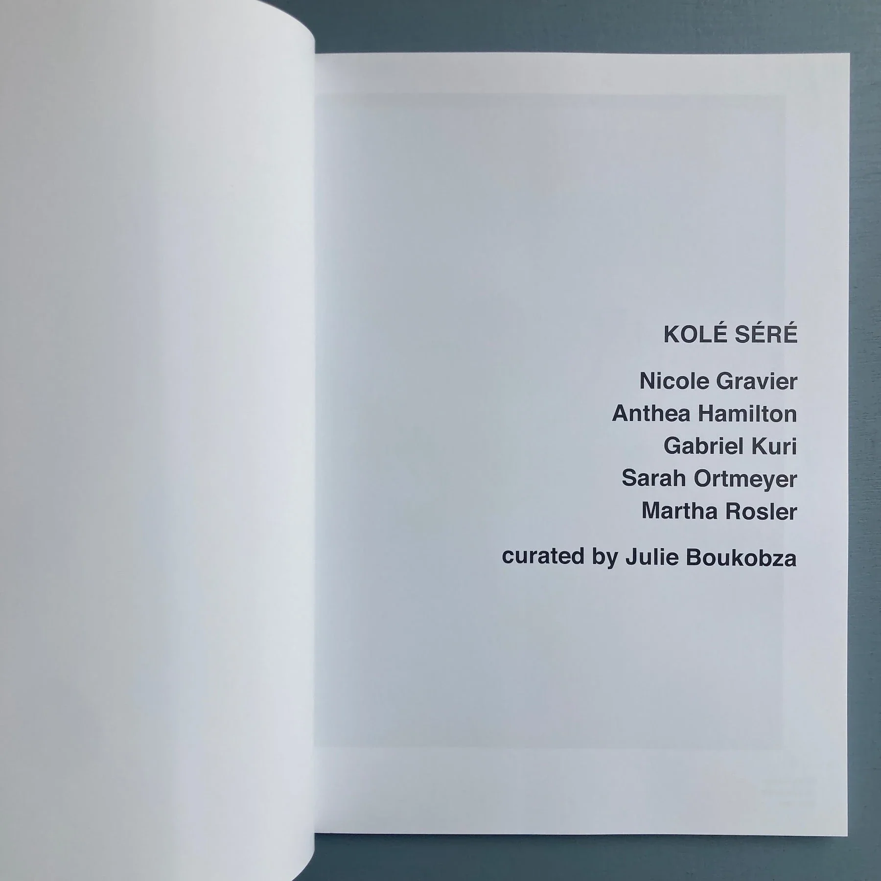 Kolé Séré: Nicole Gravier, Anthea Hamilton, Gabriel Kuri, Sarah Ortmeyer, Martha Rosler - Braunsfelder 2021 - Image 3