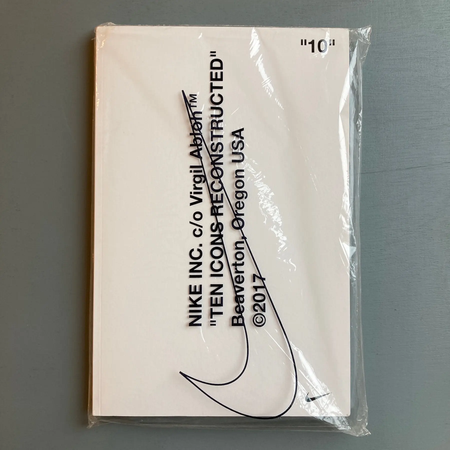 NIKE INC. c/o Virgil Abloh "TEN ICONS RECONSTRUCTED" ("10") - Beaverton, Oregon USA 2017